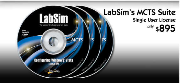 TestOut Configuring Windows <font color=red><b>Vista</b></font> Certification Suite (Exam 70-620)