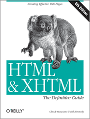 HTML & XHTML: The Definitive Guide, 6th Sixth Edition (CHM英文