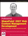 Professional SharePoint 2007 Web Content <font color=red><b>Management</b></font> Development (PDF英文版)