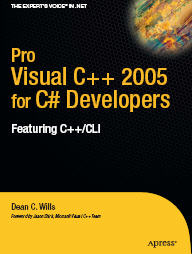 <font color=red><b>Pro</b></font> Visual C++ 2005 for C# Developers: Featuring C++/CLI (PDF 英文版)