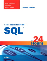 <font color=red><b>SAMS</b></font> Teach Yourself SQL in 24 Hours, 4th Fourth Edition (PDF英文版)