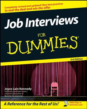 Job Interviews For Dummies, 3rd <font color=red><b>Edi</b></font>tion (PDF英文版)