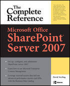 Microsoft Office SharePoint Server 2007: The <font color=red><b>complete</b></font> Reference (PDF英文版)