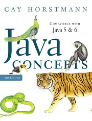 Java Concepts <font color=red><b>For</b></font> Java 5 and 6, 5th Edition (PDF英文版)