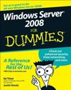 Windows Server 2008 <font color=red><b>For</b></font> Dummies