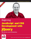 Beginning JavaScript and <font color=red><b>CSS</b></font> Development with jQuery